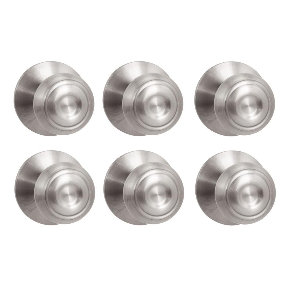 Hall Closet Door S Hardware The Home Depot Hartford Satin Nickel Hall And Closet Door