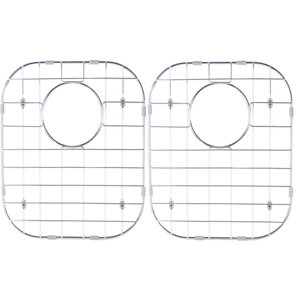 Glacier Bay Stainless Steel Sink Grid Fits 50/50 Double Bowl Sink 321/4x181/2 (Set of 2