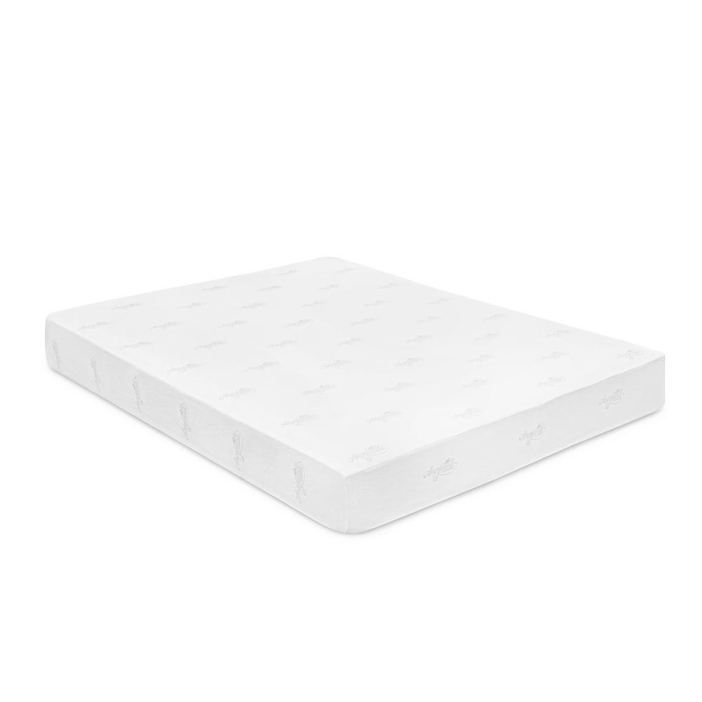 Lucid 8 In Queen Dual Layer Gel Memory Foam Mattress Hdlu08qq45mf Gel Memory Foam Mattress