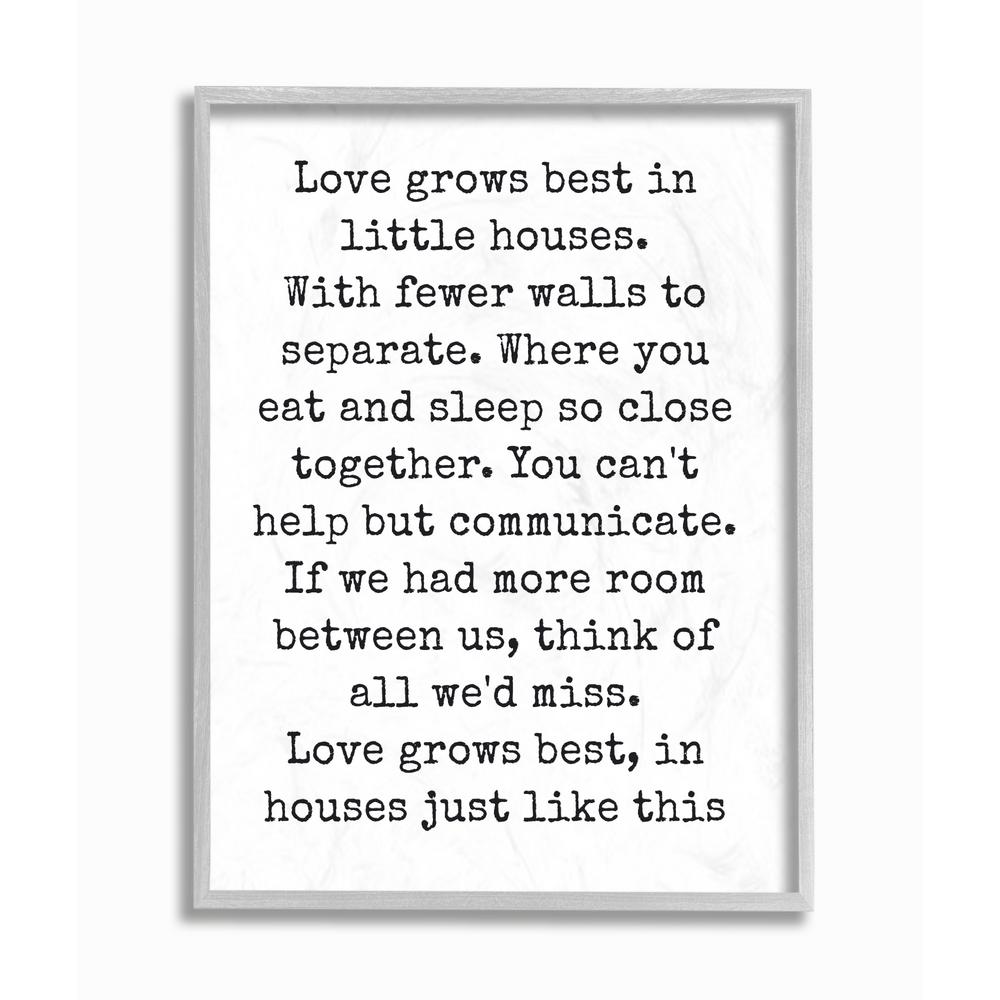 The Stupell Home Decor Collection 11 In X 14 In Love Grows Best