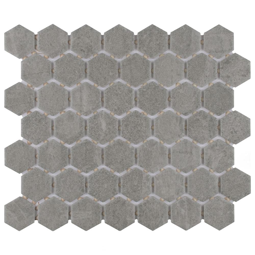 Hexagon Mosaic Tile Tile The Home Depot