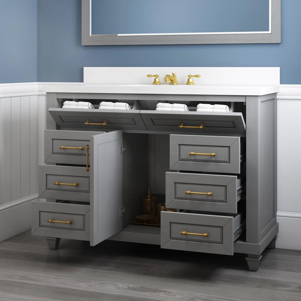Unbranded Grovehurst 48 In W X 34 5 H Bath Vanity Antique Unbranded Grovehurst 48 In W X 34 5