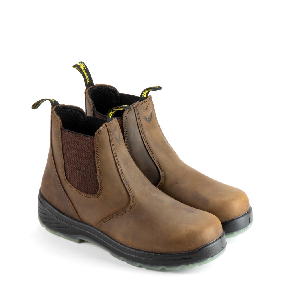 slip on leather boots