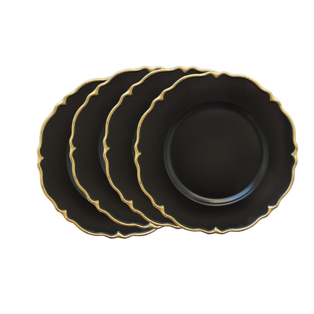 black charger plates wholesale