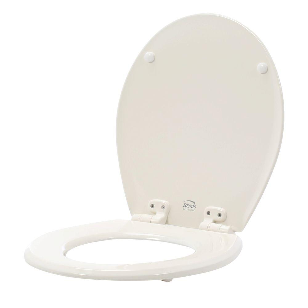 BEMIS Slow Close LiftOff Flip Cap Round Closed Front Toilet Seat in