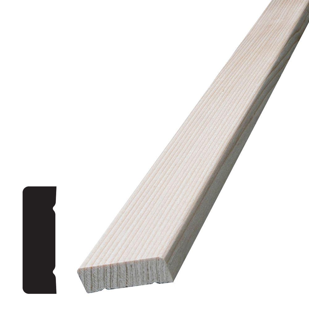 Alexandria Moulding 3/8 in. x 11/4 in. x 84 in. Hemlock Stop Moulding