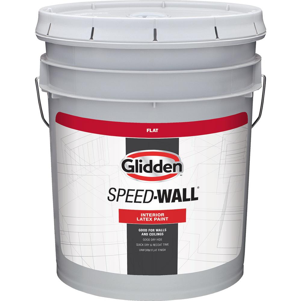 Glidden Professional 5 gal. Speedwall White Flat Interior