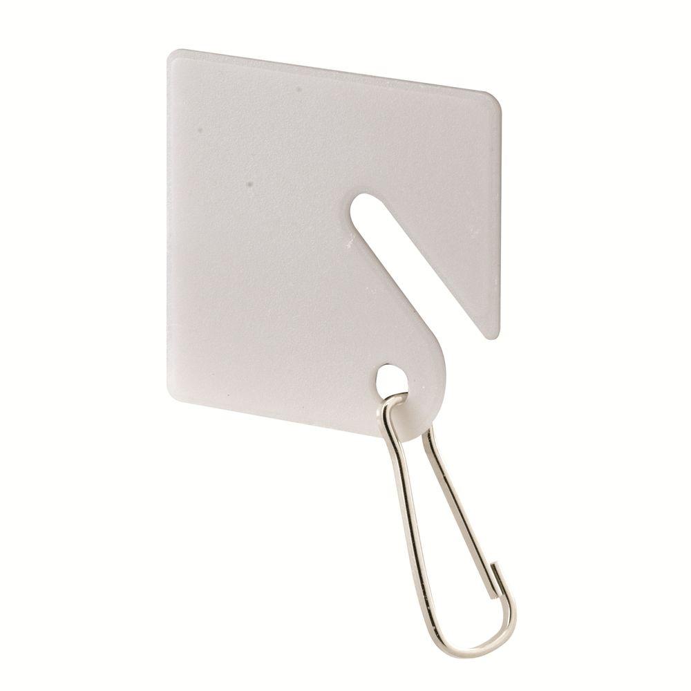 PrimeLine White Plastic Key Tag with HookEP 4269 The Home Depot