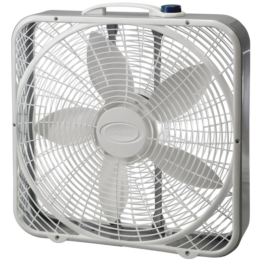 Lasko WeatherShield Select 20 in. 3Speed Box Fan with Thermostat