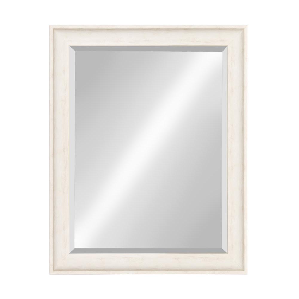 Kate and Laurel McKinley Rectangle White Mirror-209923 - The Home Depot