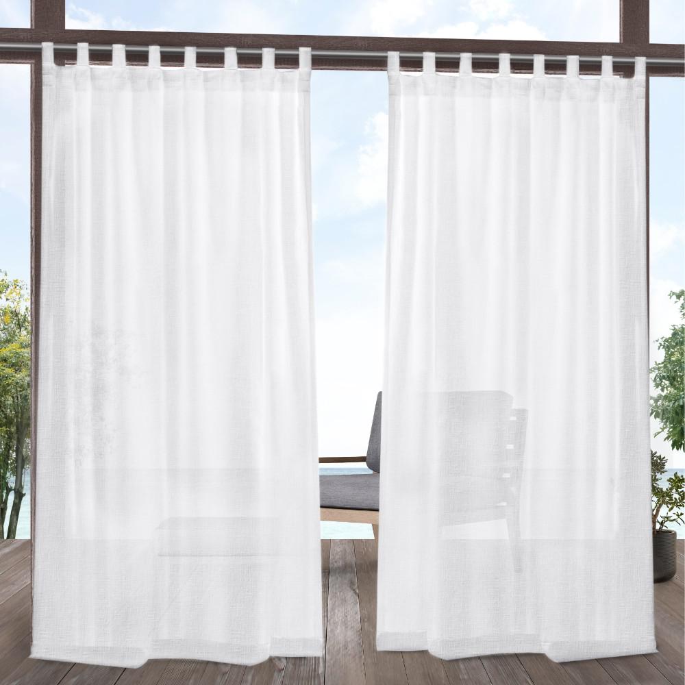LICHTENBERG Sheer White Alison Lace Curtain Swag, 58 in. W x 32 in. L