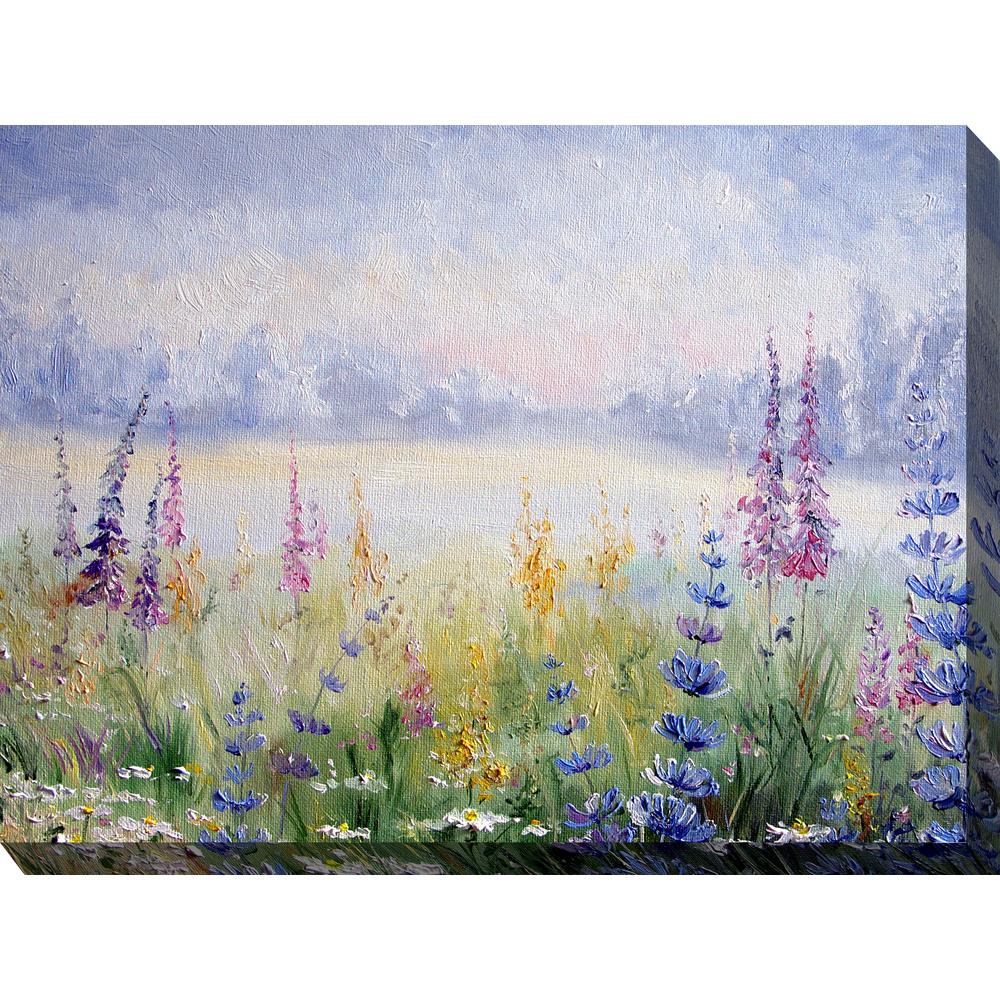 Unbranded 40 In X 30 In Midsummer Morn Outdoor Canvas Wall Art 80954 The Home Depot