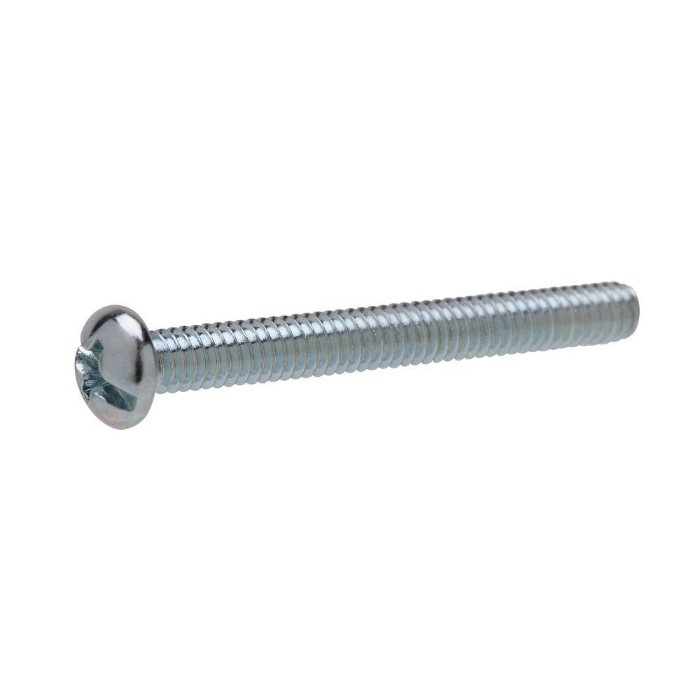 6-Pack The Hillman Group 45264 3//8-16 x 1-1//4-Inch Stainless Steel Round Slotted Machine Screw