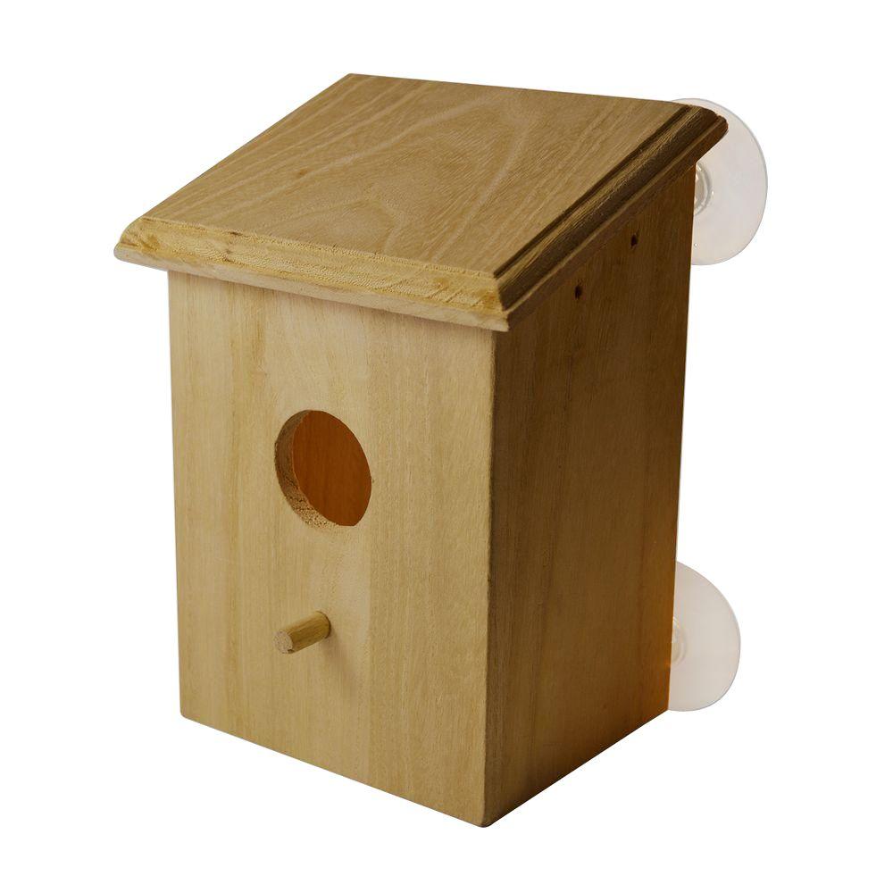Aspectek PetsN'all Improved Version Real Wood Bird House 