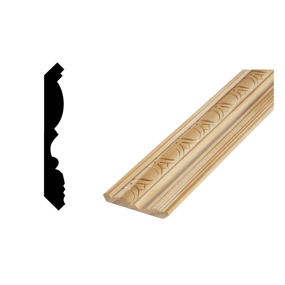 Woodgrain Millwork DM CM1176 5/8 in. x 47/16 in. Solid Pine Crown Moulding10000077 The