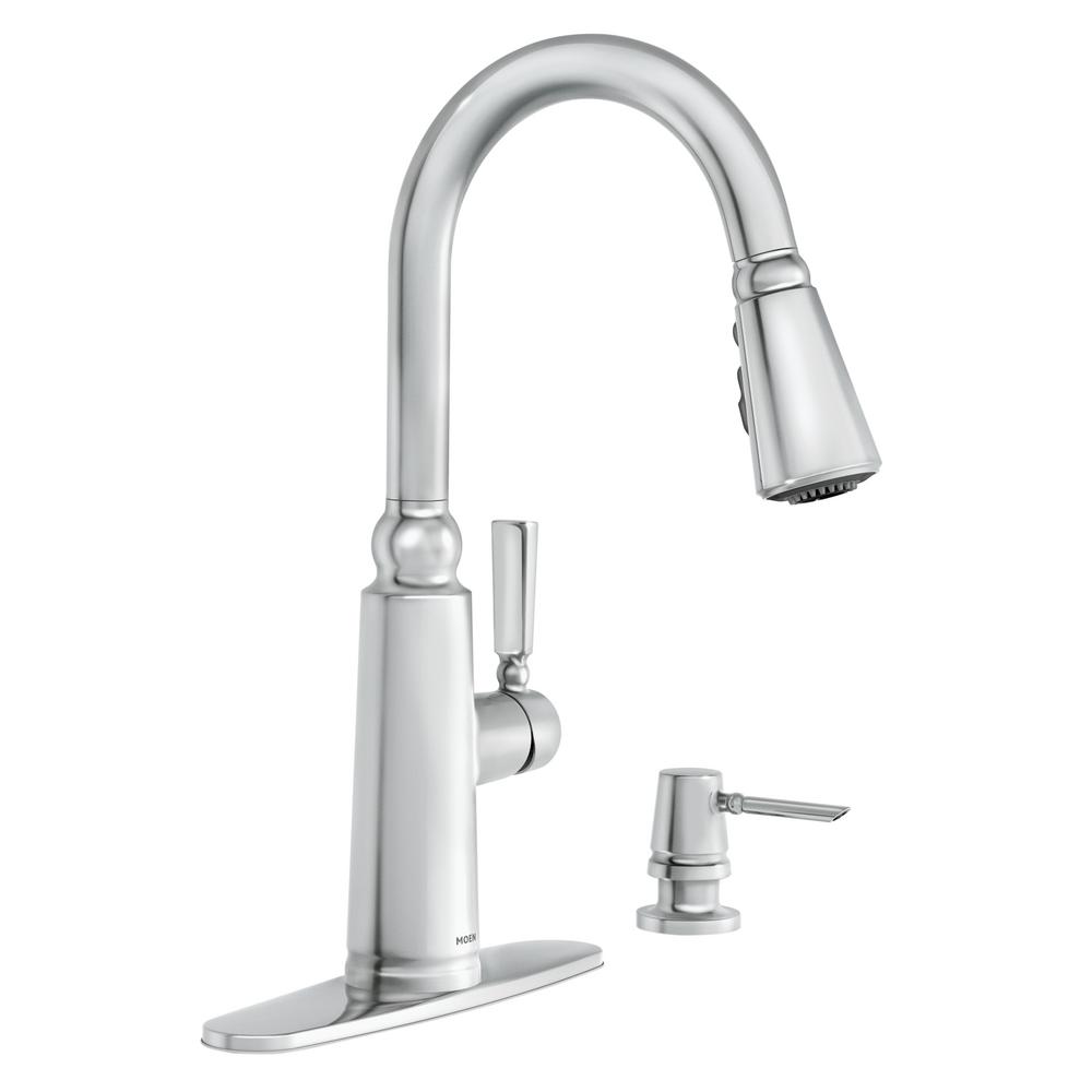 MOEN Coretta Single-Handle Pull-Down Sprayer Kitchen ...