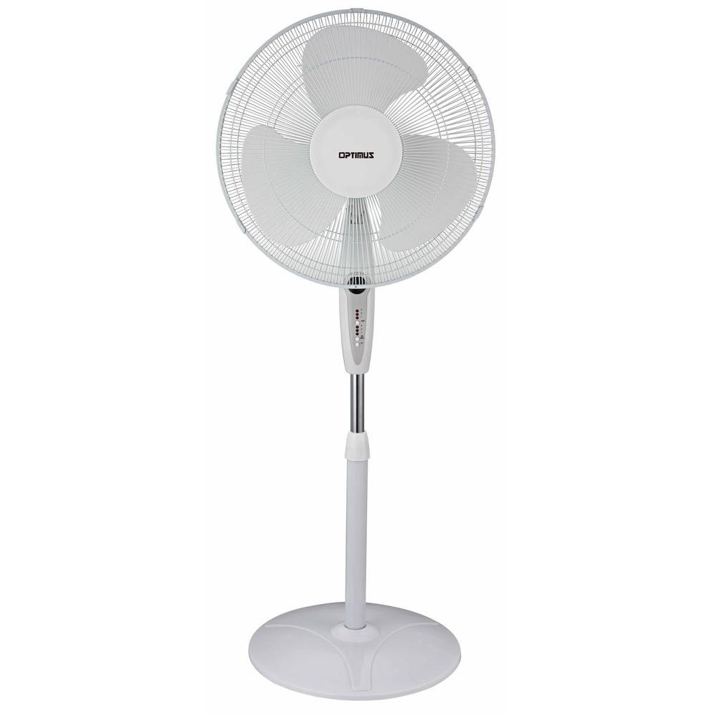 Optimus 16 in. Oscillating Pedestal Fan 