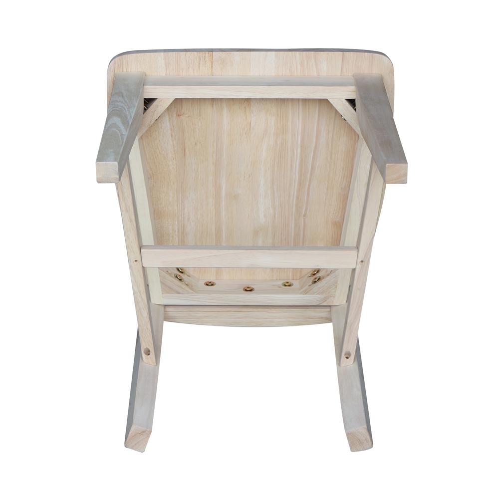 International Concepts Unfinished Wood Mission Dining Chair