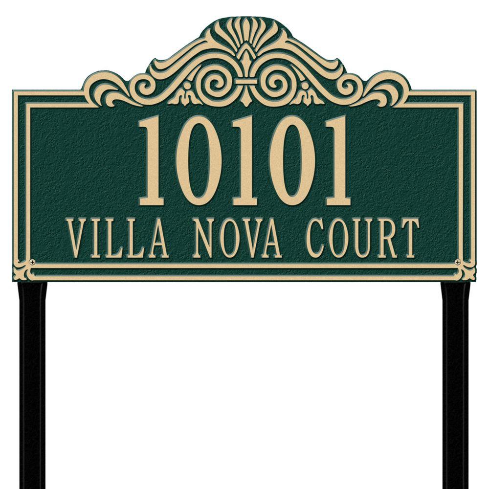 Green Address Plaques Address Signs The Home Depot