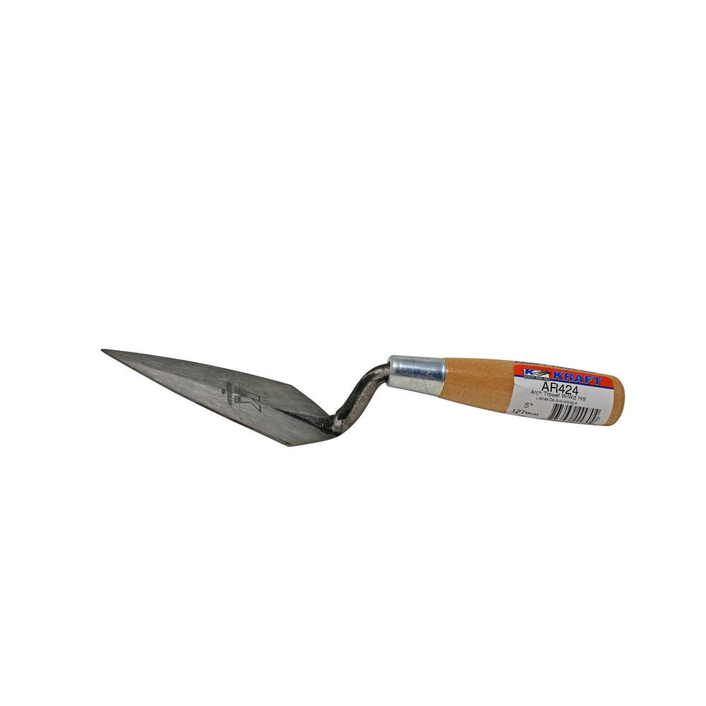 W. Rose 12 in. Narrow London Brick Trowel with Leather HandleRO31612