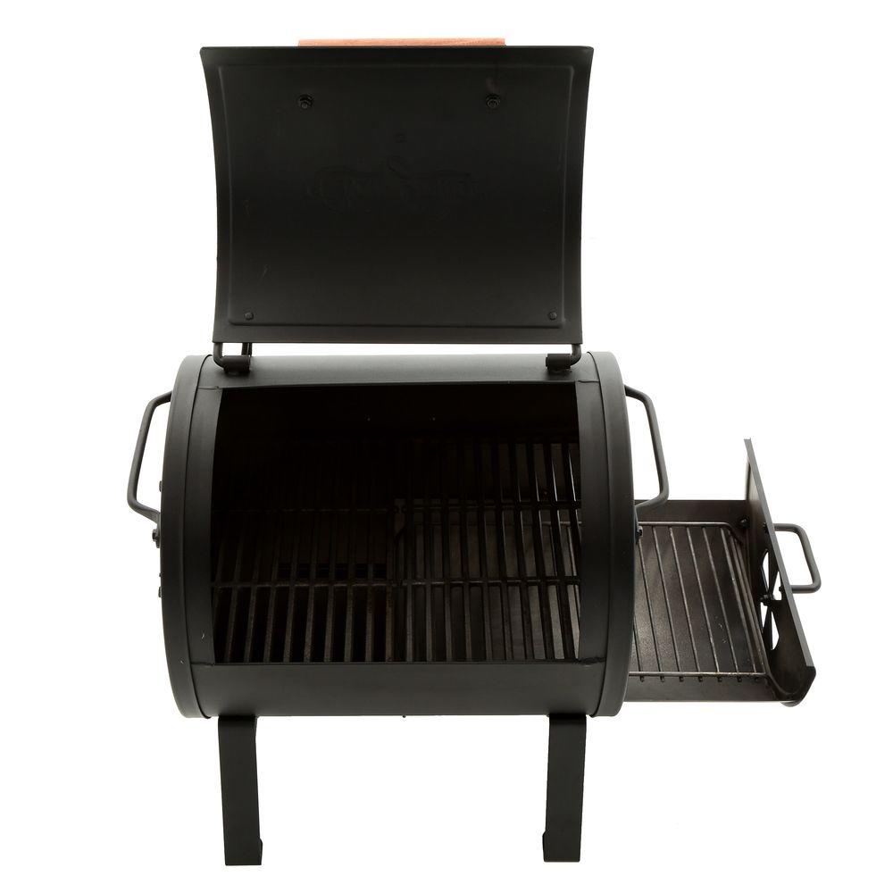 Side Fire Box Lightweight Portable Table Top Charcoal or Wood Grill