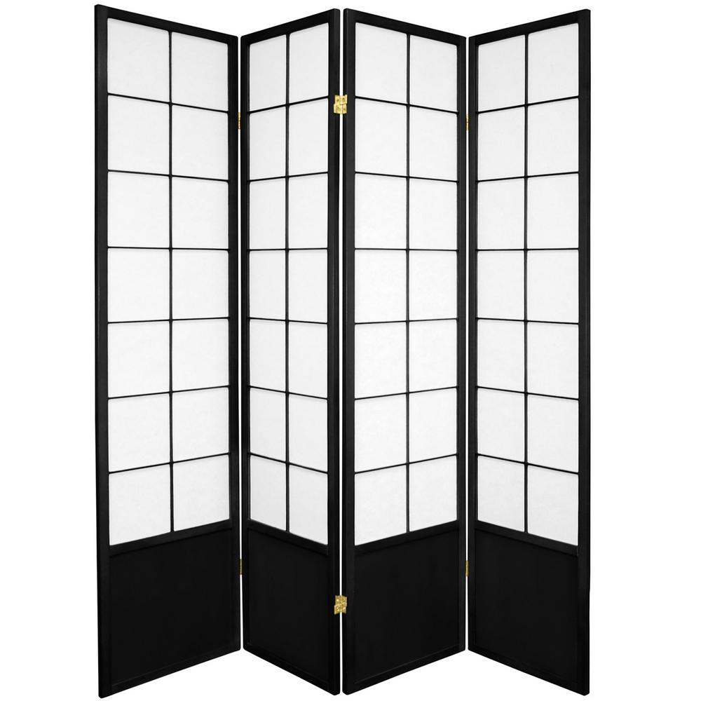 3 ft. Black 6Panel Room DividerWP36BLK6P The Home Depot