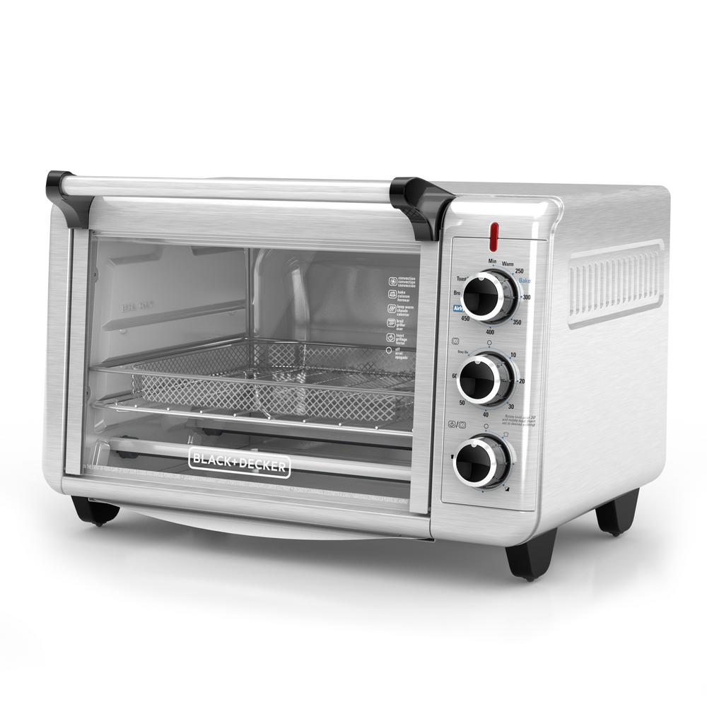 BLACK+DECKER Crisp 'N Bake Stainless Steel Air Fryer Toaster Oven