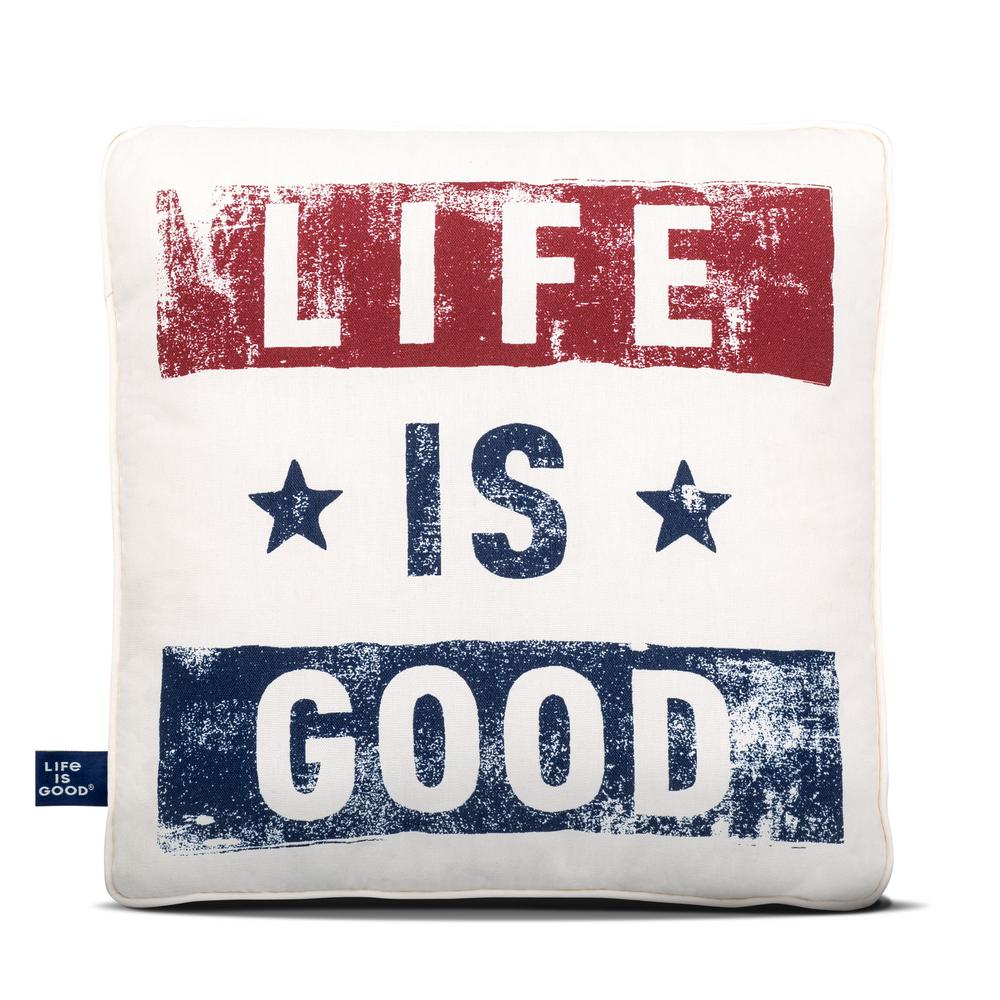 Life Is Good Toss Pillow Americana Outdoor Throw Ligtp Wl Americana Outdoor Throw Pillow Ligtp Wl
