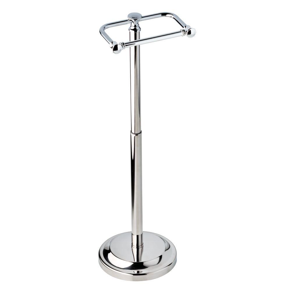 brushed nickel toilet paper stand and holder