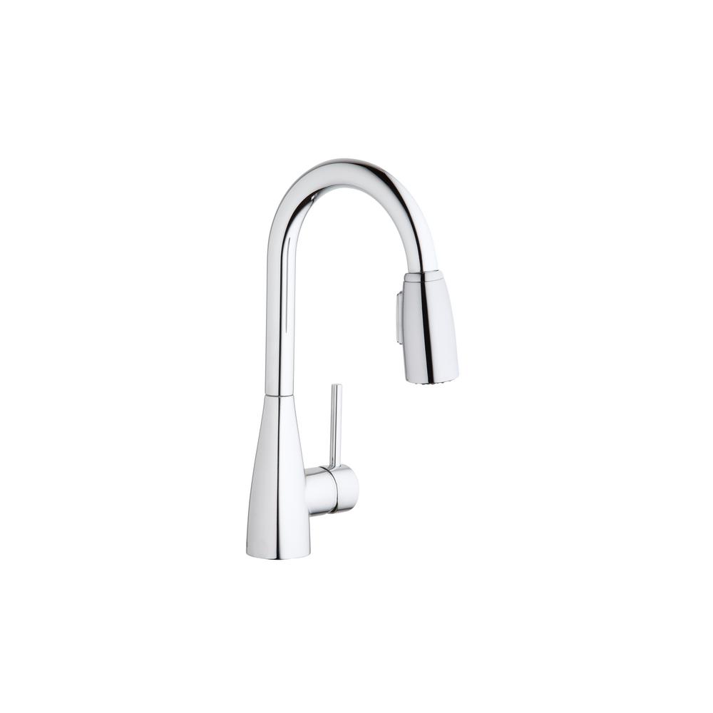 Elkay Avado Single Handle Pull Down Sprayer Bar Faucet In Chrome