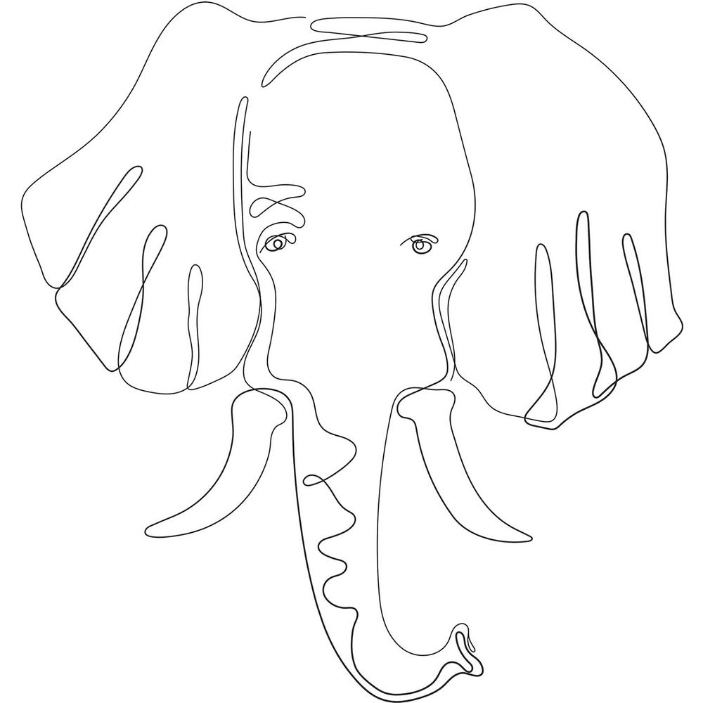 WallPOPs Black Gentle Giant Wall DecalDWPK3618 The Home Depot