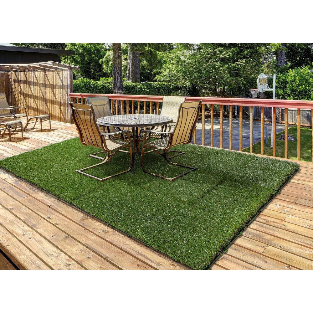 Trafficmaster 1 Ft X Artificial Grass Interlocking Tiles 9 Pack 48859 The Home Depot Artificial Grass Interlocking Tiles 9, Outdoor Interlocking Tiles For Grass