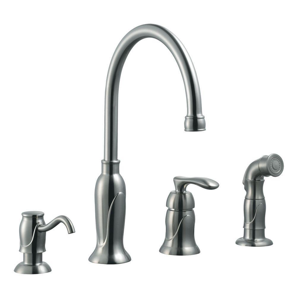 Design House Madison Single-Handle Standard Kitchen Faucet with Side