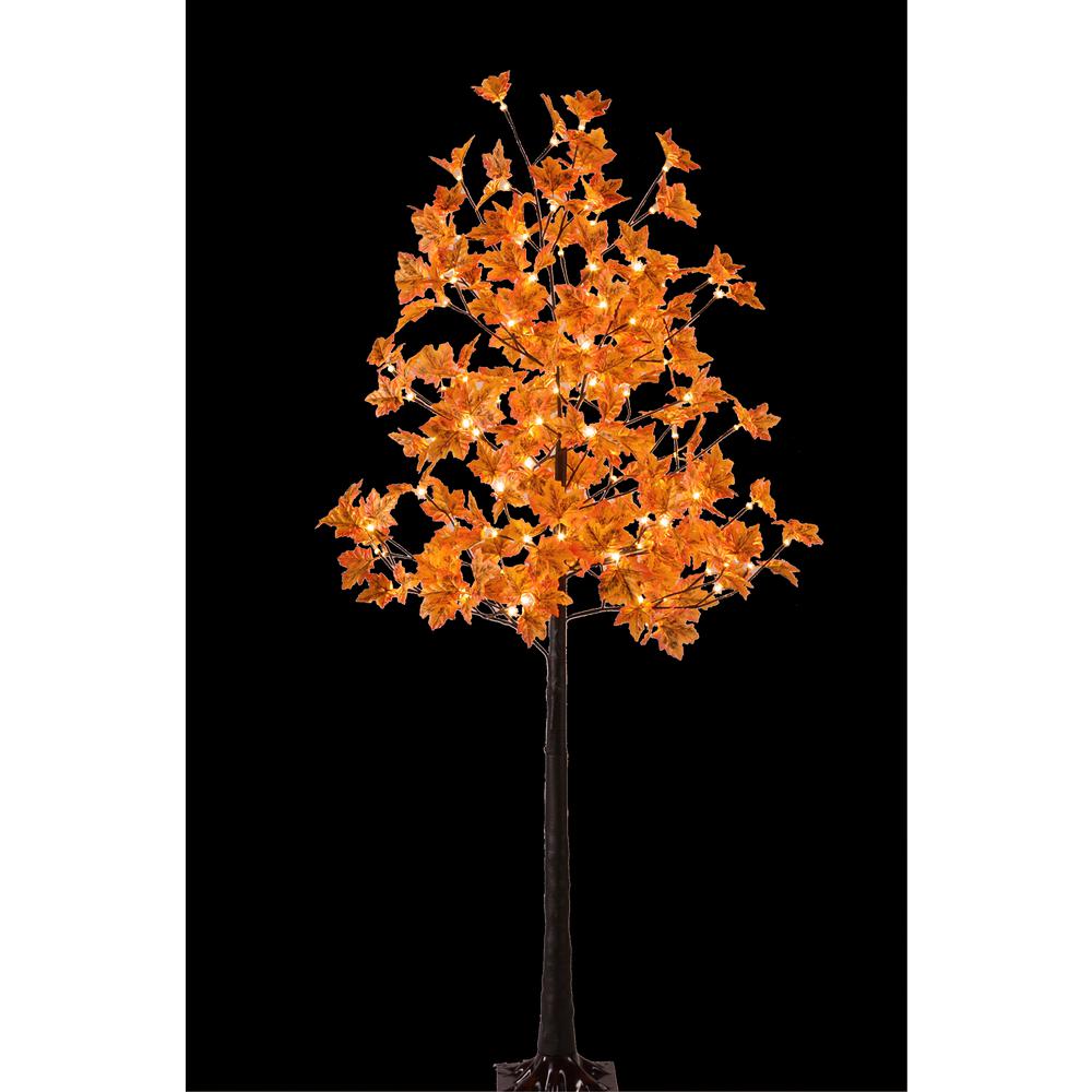 Lightshare 6 Ft Pre Lit Maple Tree With 1 Warm White Lights Fys6ft The Home Depot