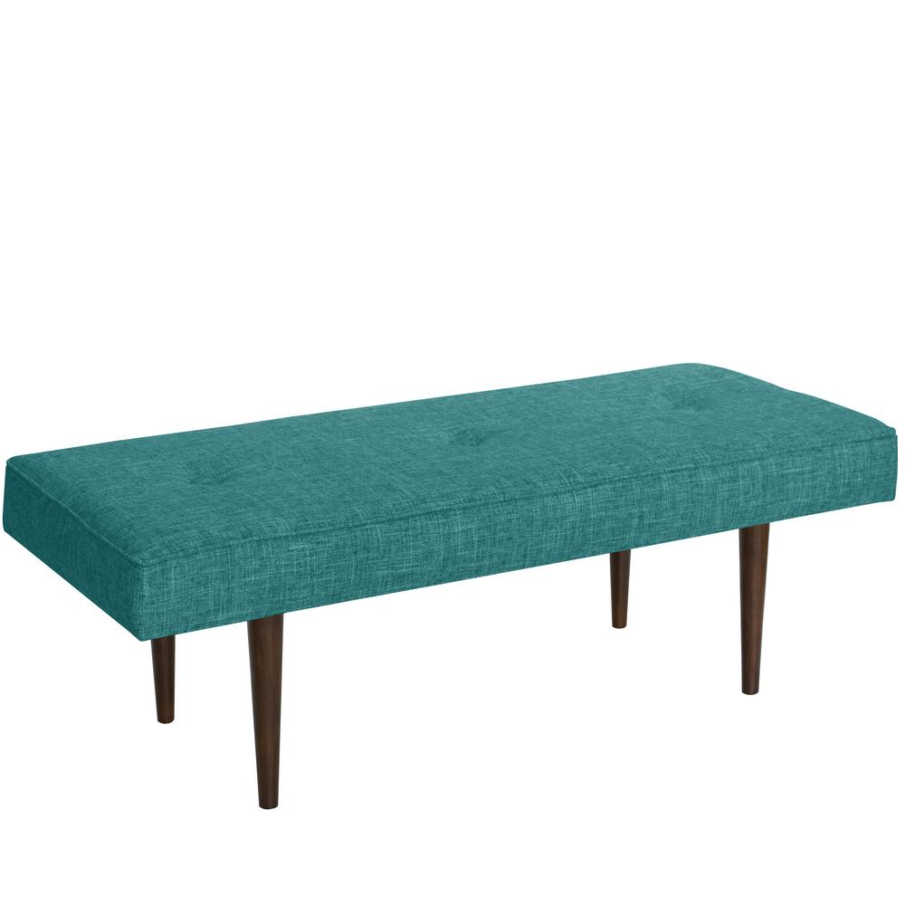 Button Zuma Peacock Tufted Bench with Cone Legs548ZMPCC The Home Depot