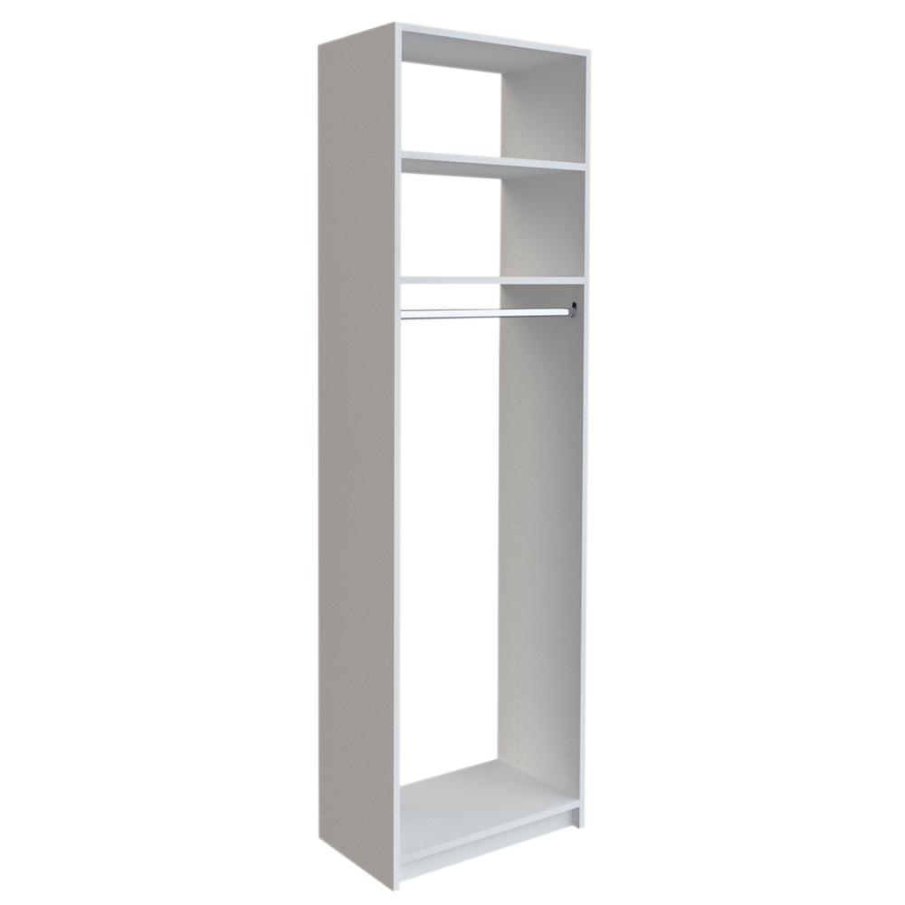 Best Rated 14 In Wood Closet Systems The Home 14 In D X 25 375 W 84 H White Medium