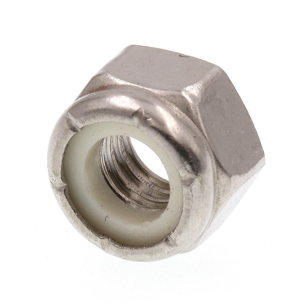 per package 100 Lock Nuts 5//16-18 nylon insert zinc plated grade 5