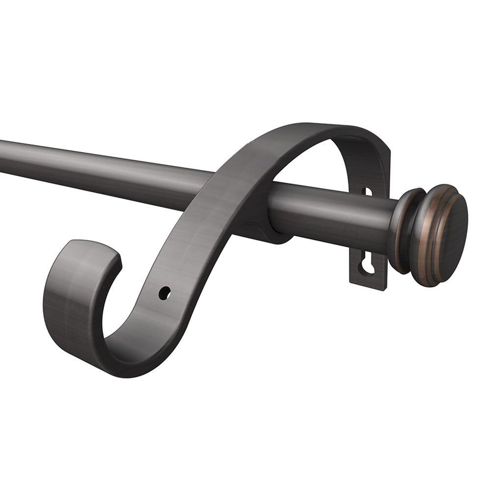Curtain Rods Window Treatments The Home Depot 50 In