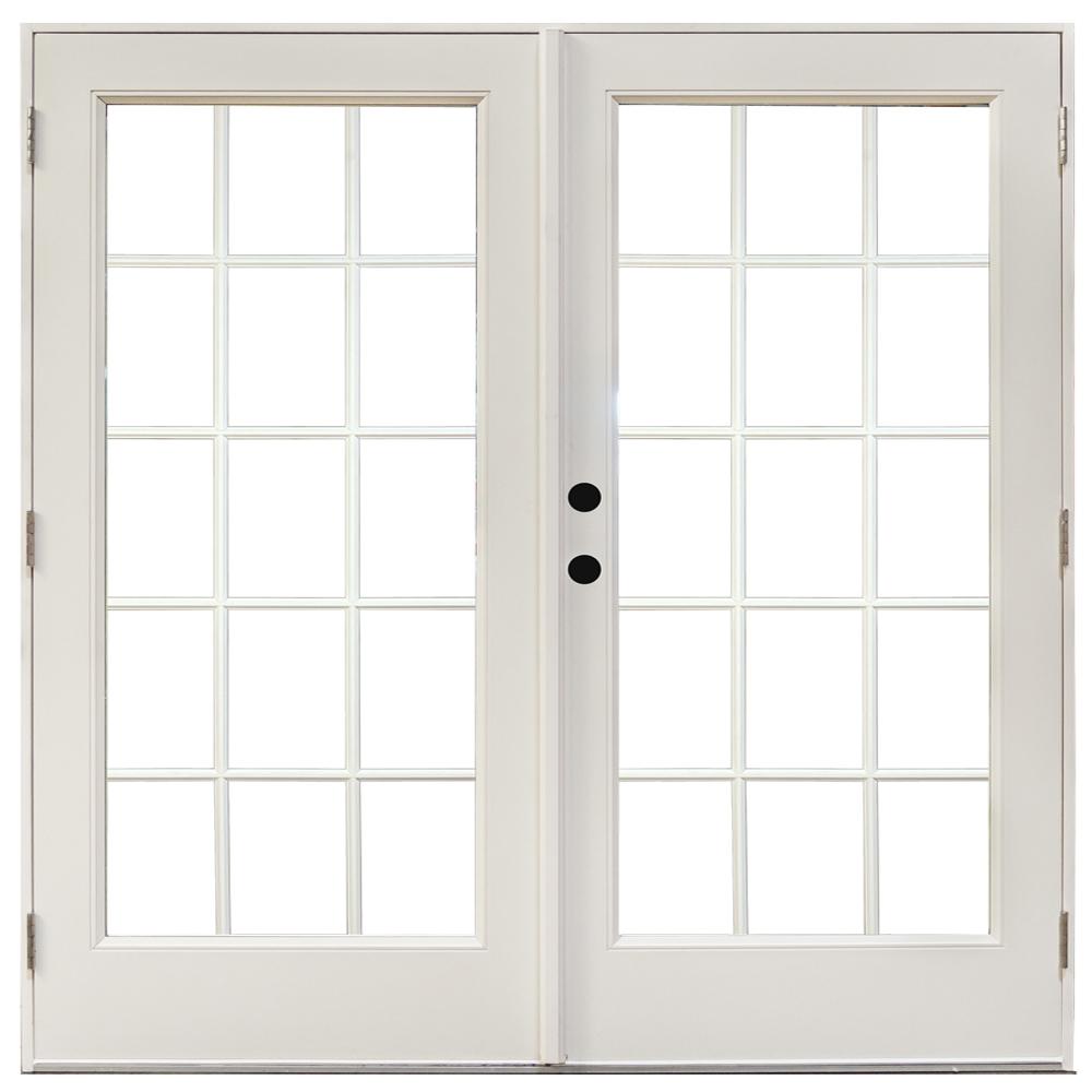 MP Doors 72 in. x 80 in. Fiberglass Smooth White Right-Hand Outswing ...