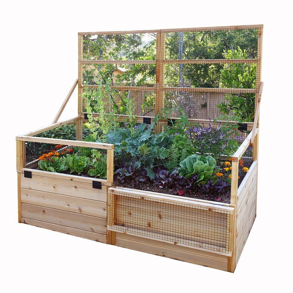 Outdoor Living Today 6 Ft X 3 Ft Garden In A Box With Trellis