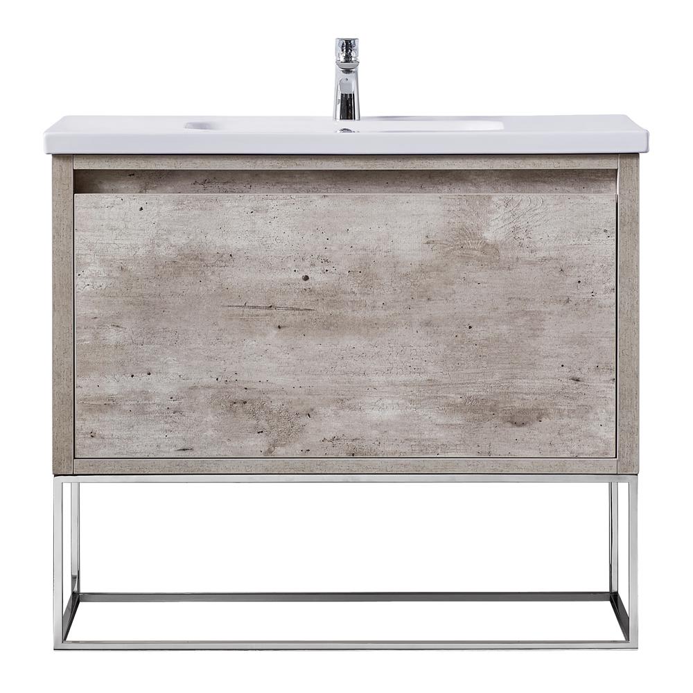 Ove Decors Ava 40 In W X 18 13 D Vanity Burnt Oak With One D Vanity In Burnt Oak