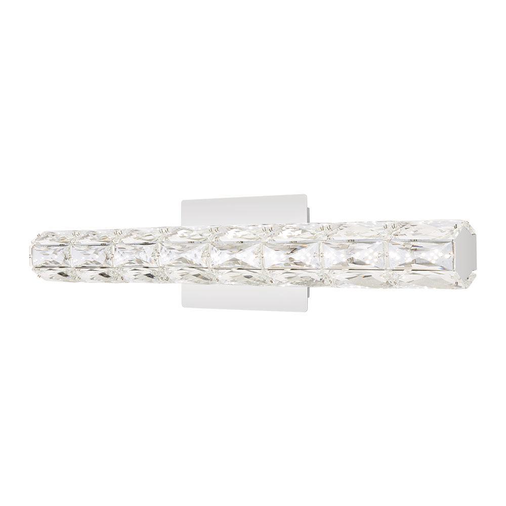 Chrome Led Crystal Vanity Light Bar, Led Bathroom Lighting Home Depot