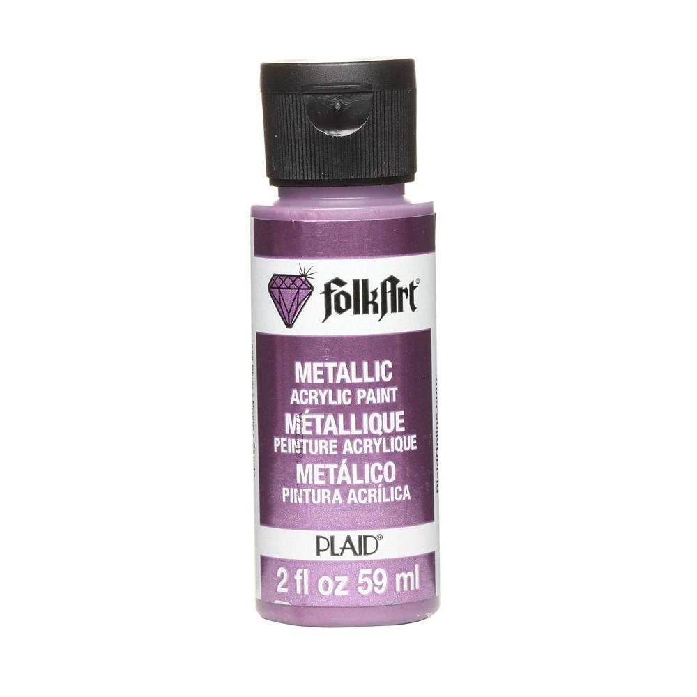 FolkArt 2 oz. Plum Metallic Craft PaintJA668 The Home Depot