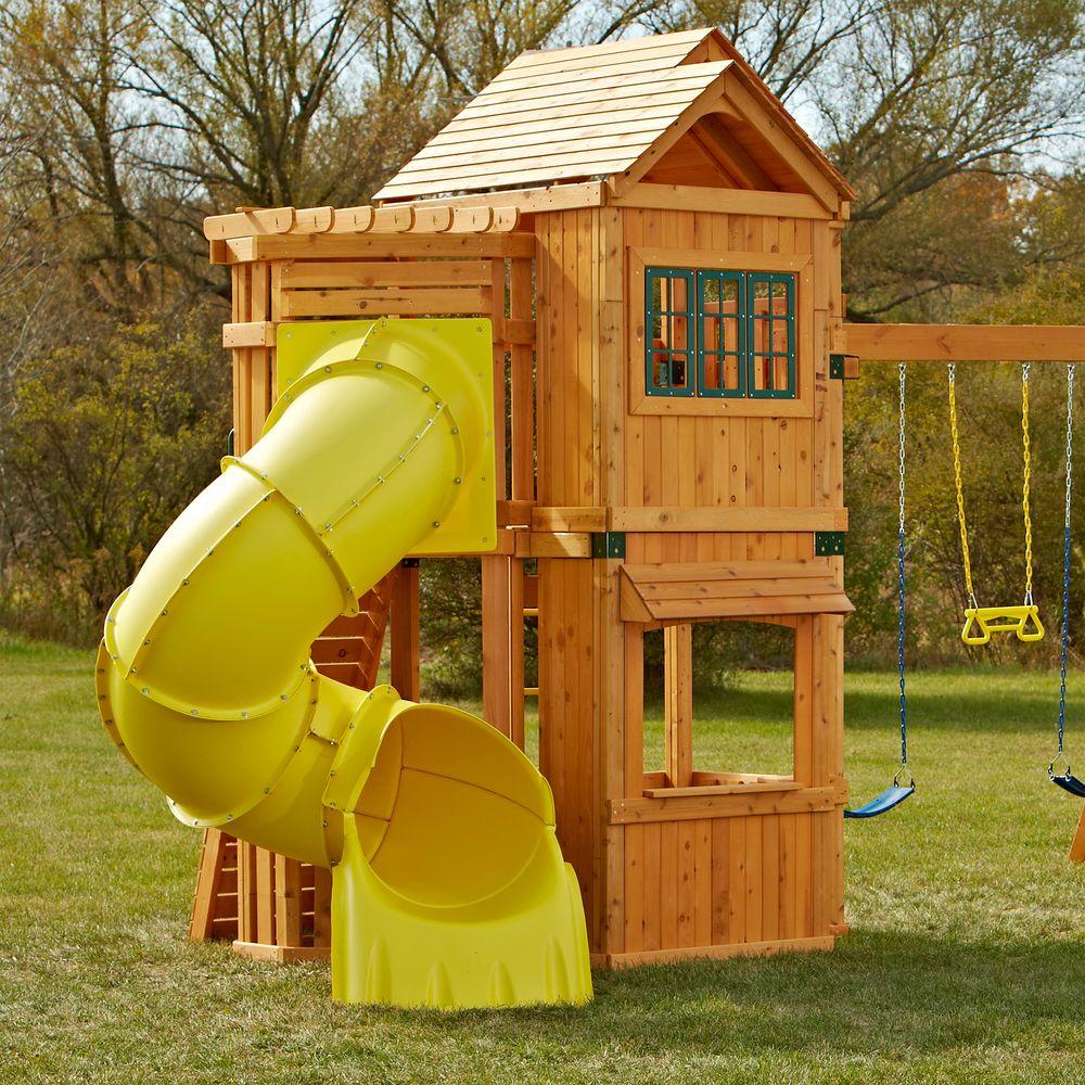 agame west fork wooden swing set