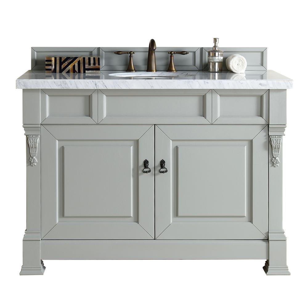 Simpli Home Urban Loft 48 in. Vanity in White with Quartz Marble Vanity