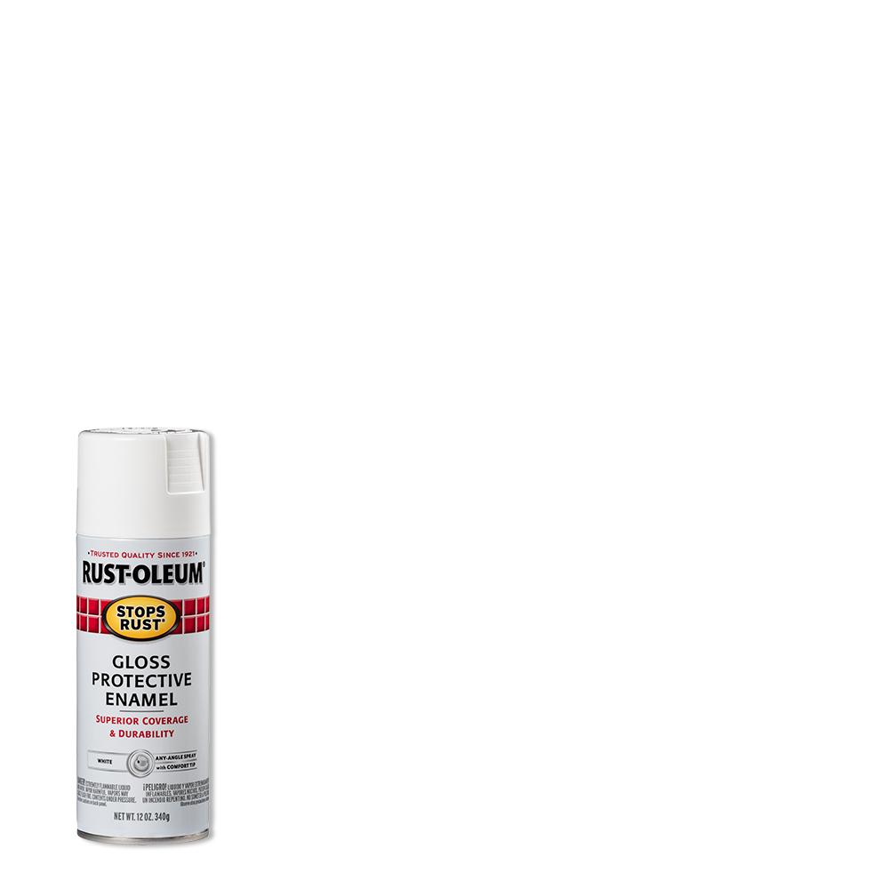 12 oz. Protective Enamel Gloss White Spray Paint