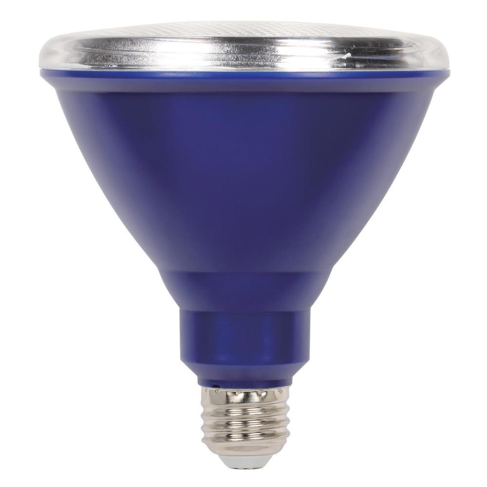 Par38 Colored Light Bulbs The Home Depot 100w Equivalent Blue Par38 Led Weatherproof Flood Light Bulb
