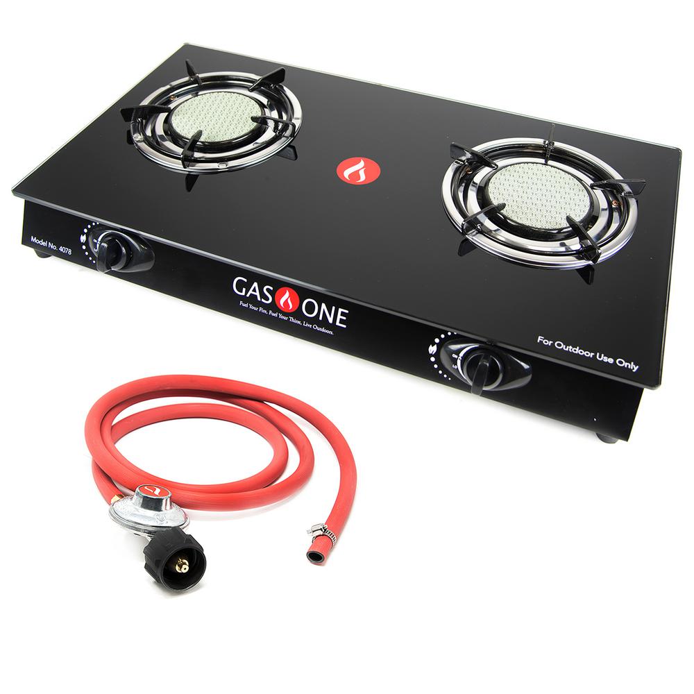 Gas One Glass Top Propane Gas Range Stove With Ceramic Burner And