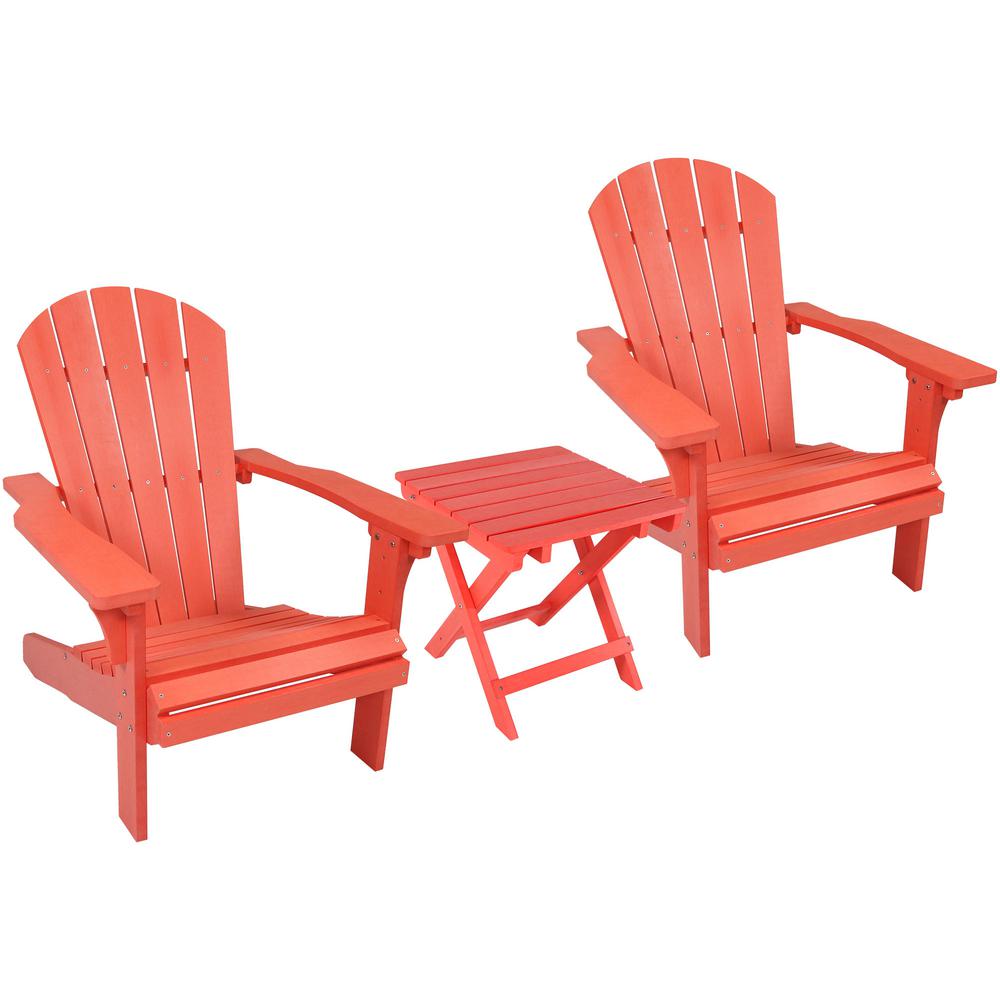 Red - Adirondack Chairs - Patio Chairs - The Home Depot