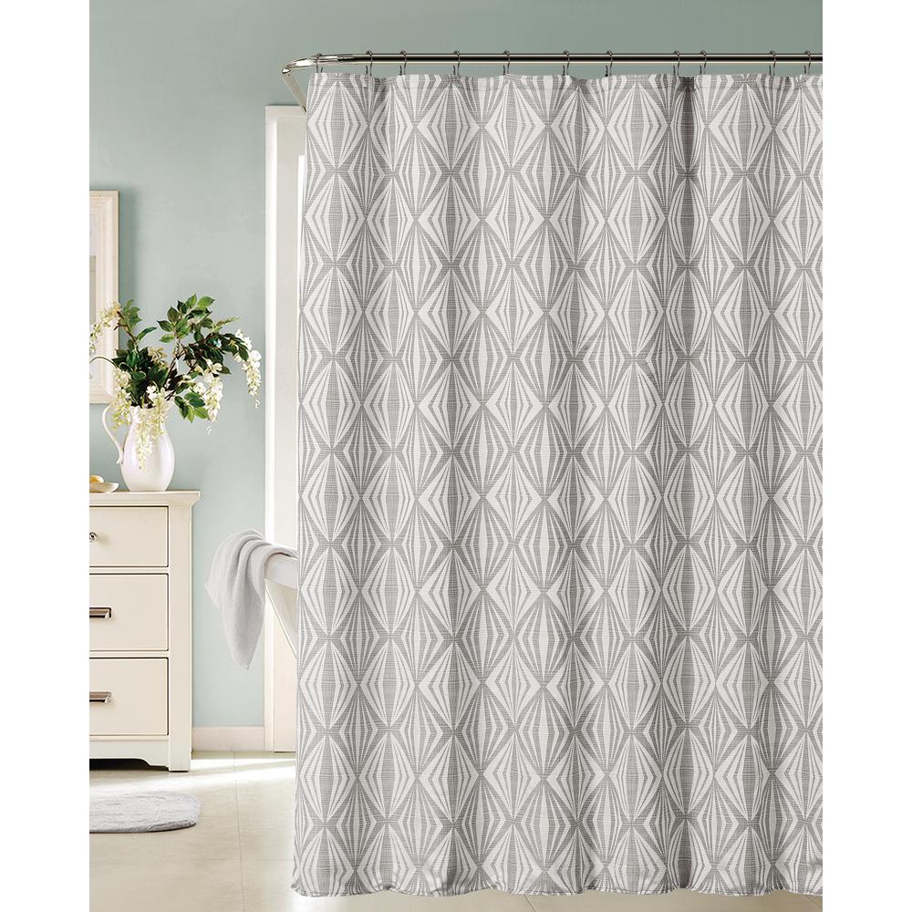silver shower curtain liner